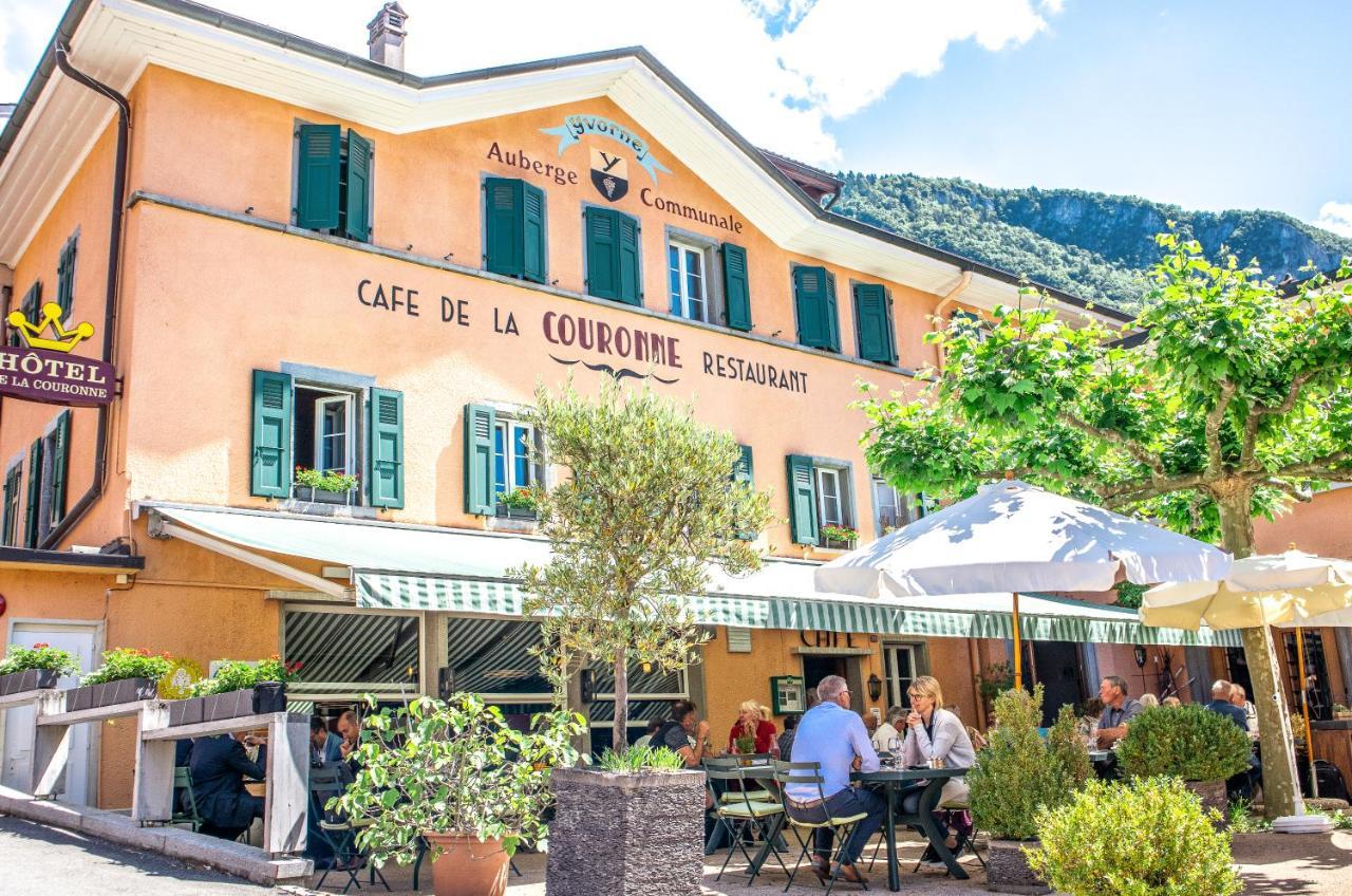 Auberge Communale De La Couronne Yvorne Eksteriør bilde